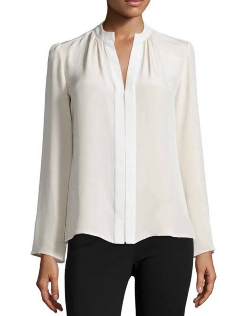 Derek Lam Silk V-Neck Blouse